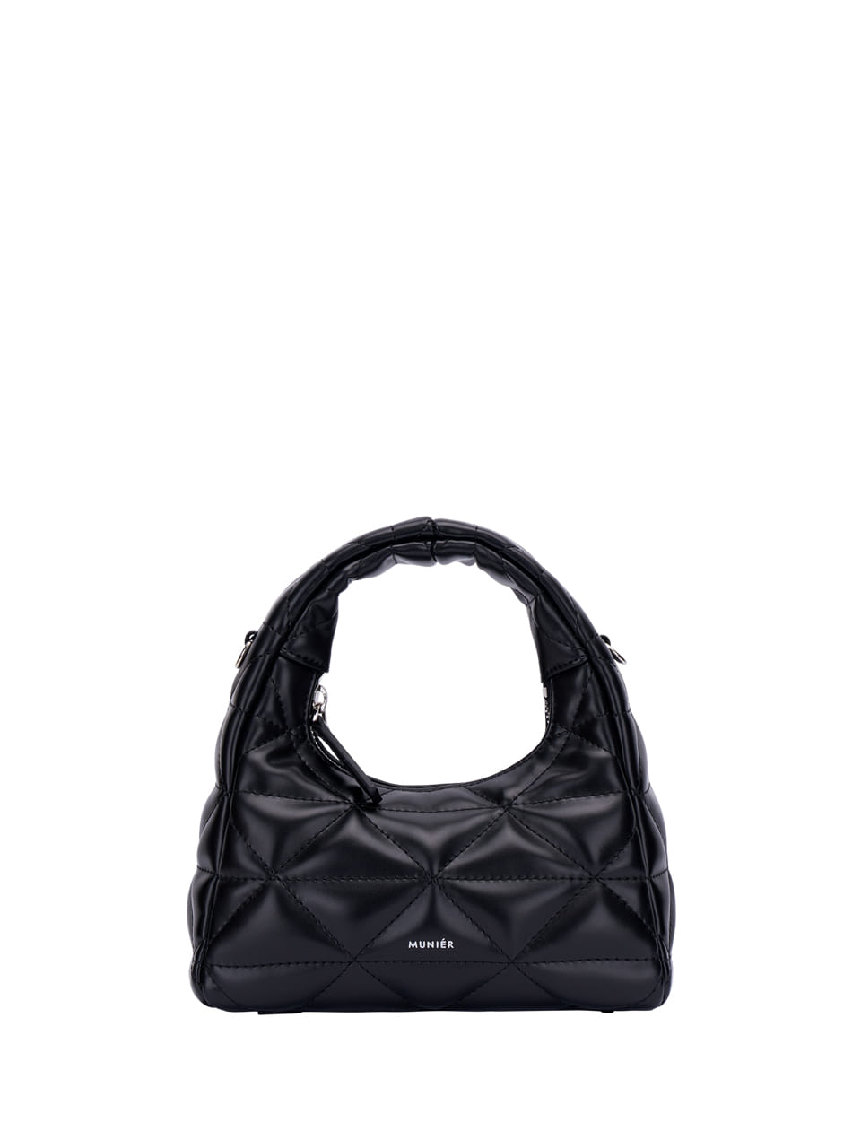 QUILTED MINI TOTE BAG_BLACK